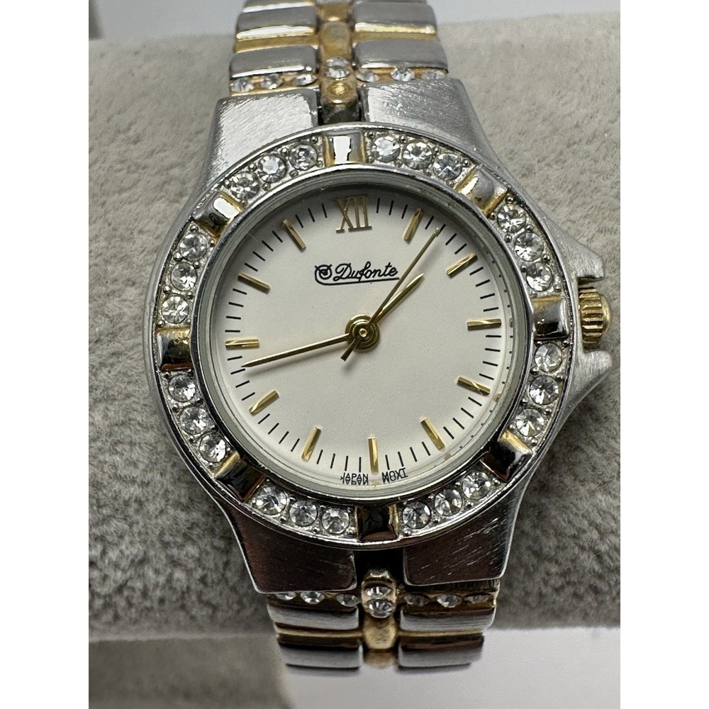 Dufonte 70359 New Battery Ladies Watch 26MM 7.25" Two‎ Tone L90